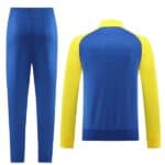 High-quality blue and yellow Al Nassr training suit for 2022/23, perfect for fans and players, light.