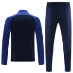 Al Nassr blue tracksuit 2023/24, authentic sportswear for football supporters, perfect for training.