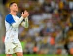AL Nassr training jersey 2023/24 worn by Cristiano Ronaldo during match.