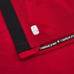Albania national football team home jersey 2023/24, red with black accents, official team merchandis.