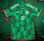ALGERIA SPECIAL EDITION green football jersey 2024 with team logo and number 10.
