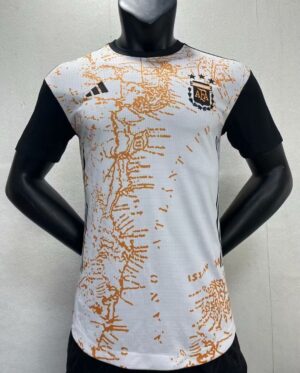 Argentina SPECIAL Edition white player jersey 2023/24 with team crest and unique design.