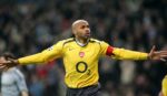 Authentic Arsenal 2006 away football jersey worn by Thierry Henry, featuring the iconic yellow desig.
