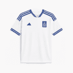 Greece national football team home jersey 2025/26 with blue and white design.