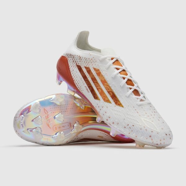 Authentic Adidas F50 Elite X Salah FG football boots with lightweight design and optimal grip.