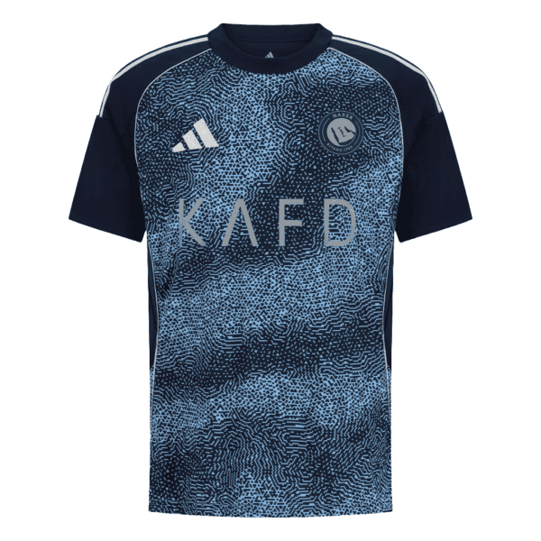 AL Nassr away football jersey 2025/26, authentic sportswear for fans and players.