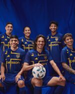 Boca Juniors third football jersey 2024/25 with team logo and vibrant blue design.