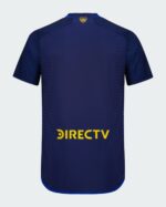 Boca Juniors third football jersey 2024/25 with blue color and yellow sponsor logo.