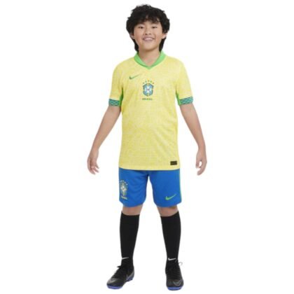 Brazil Home kit kids 2024 - uaessss
