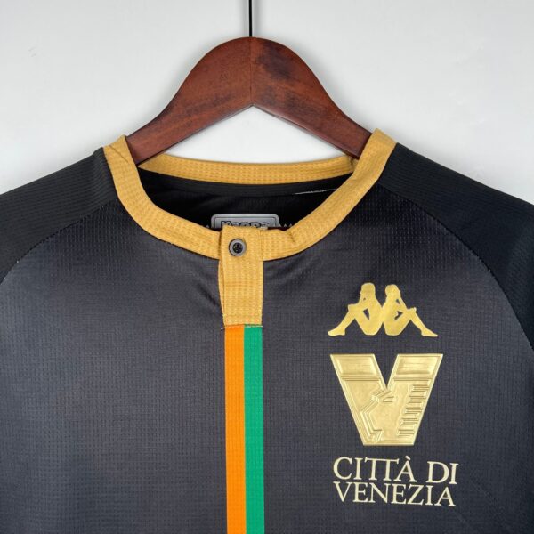 Brazil national football team jersey with Kappa logo and Venezia city emblem.