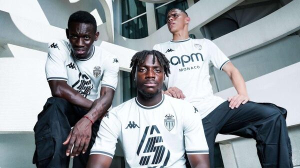 Monaco Third Jersey 2024/25 football kit for fans and players.