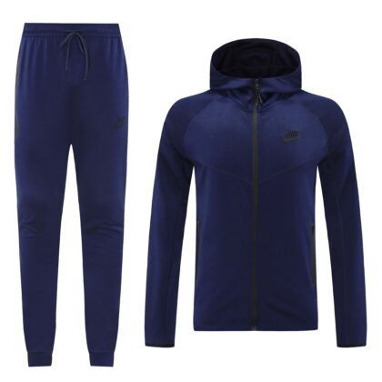 Nike Tech Fleece Full Zip Hoodie Navy Full Set