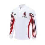 Retro AC Milan training top with team logo and Adidas branding.