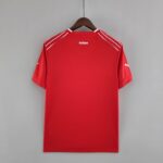 Switzerland WORLD CUP Home JERSEY 2022/23 - Red football jersey with white accents for Swiss nationa.