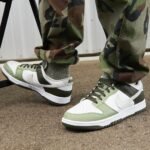 DUNK LOW WHITE OLIVE - uaessss