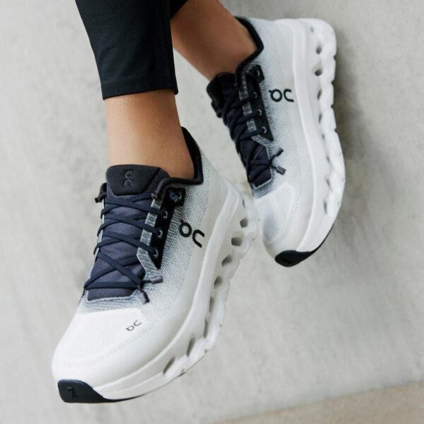 Cloudtilt trainers in black and ivory for active sports and casual wear. Lightweight, comfortable, a.