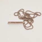 Erling Haaland 9 nameplate necklace with chain, football fan jewelry.