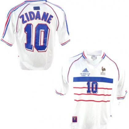 France Classic Away 1998 with Zidane 10 - uaessss