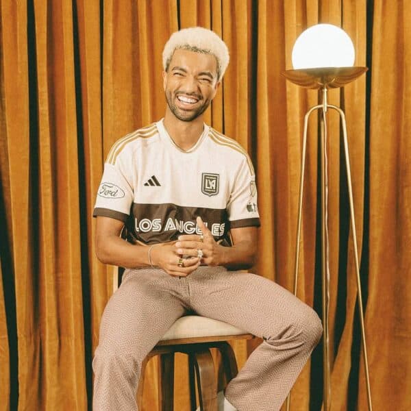 Authentic Los Angeles FC third kit 2024/25 for soccer fans.