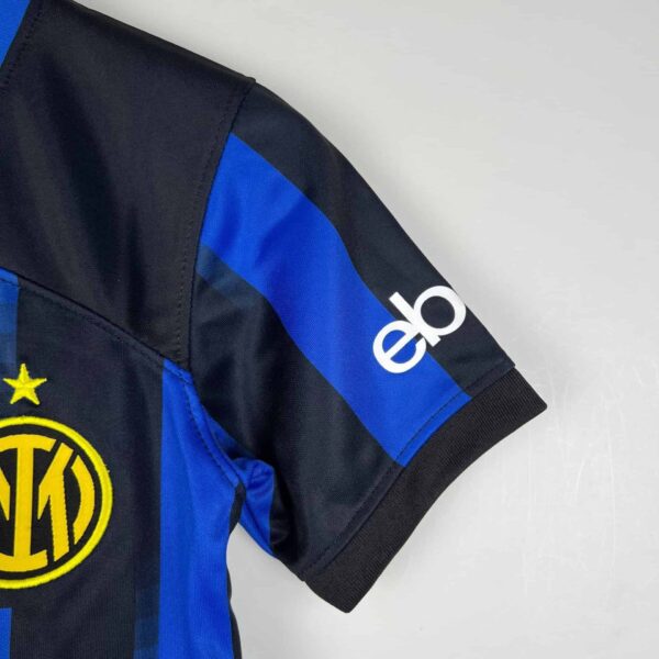 Official Inter Milan kids' home football jersey 2023/24 season.