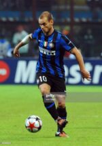 Inter Milan J.Zanetti 2010/11 classic home football jersey worn by the legendary midfielder during m.