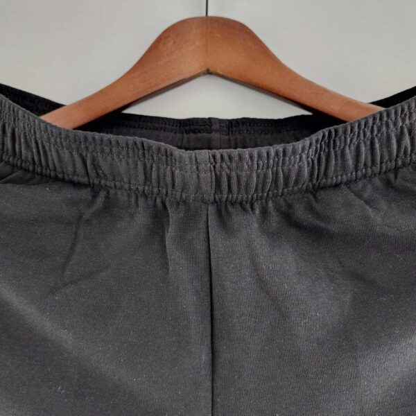 Cotton black sports shorts for men, comfortable and lightweight. Perfect for training and casual wea.