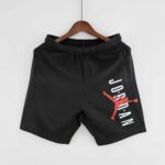 Black Jordan cotton shorts with Jumpman logo, perfect for sports and casual wear.