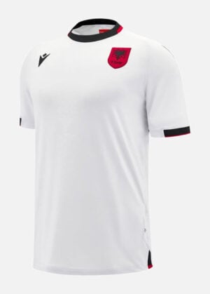Albania away football jersey 2024/25 with team crest and modern design.