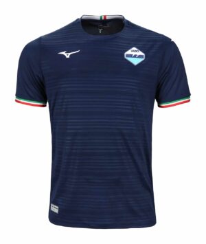 Lazio away football jersey 23/24 with blue design and team crest.