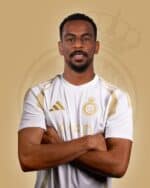 Ronaldo wearing Al Nassr third football jersey 2024/25 season.