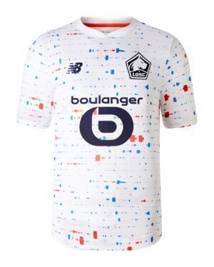 Lille LOSC away football jersey 2023/24 with team logo and sponsor, perfect for fans and sportswear.