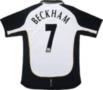 Beckham 7 Manchester United 2001/02 away football jersey, authentic vintage kit.