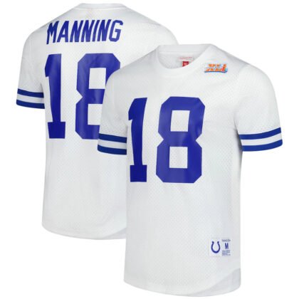 Men's Mitchell & Ness Peyton Manning White Indianapolis Colts Legacy Jersey