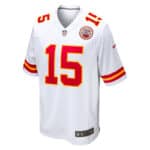 Nike Patrick Mahomes Chiefs jersey with number 15, white color, official NFL merchandise.