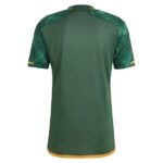 Authentic Portland Timbers 2023/24 home football jersey, green with team logo.