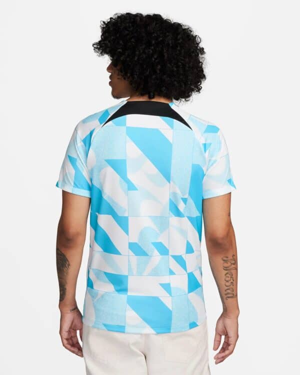 Pumas third jersey 2024 with blue and white geometric design, perfect for fans.