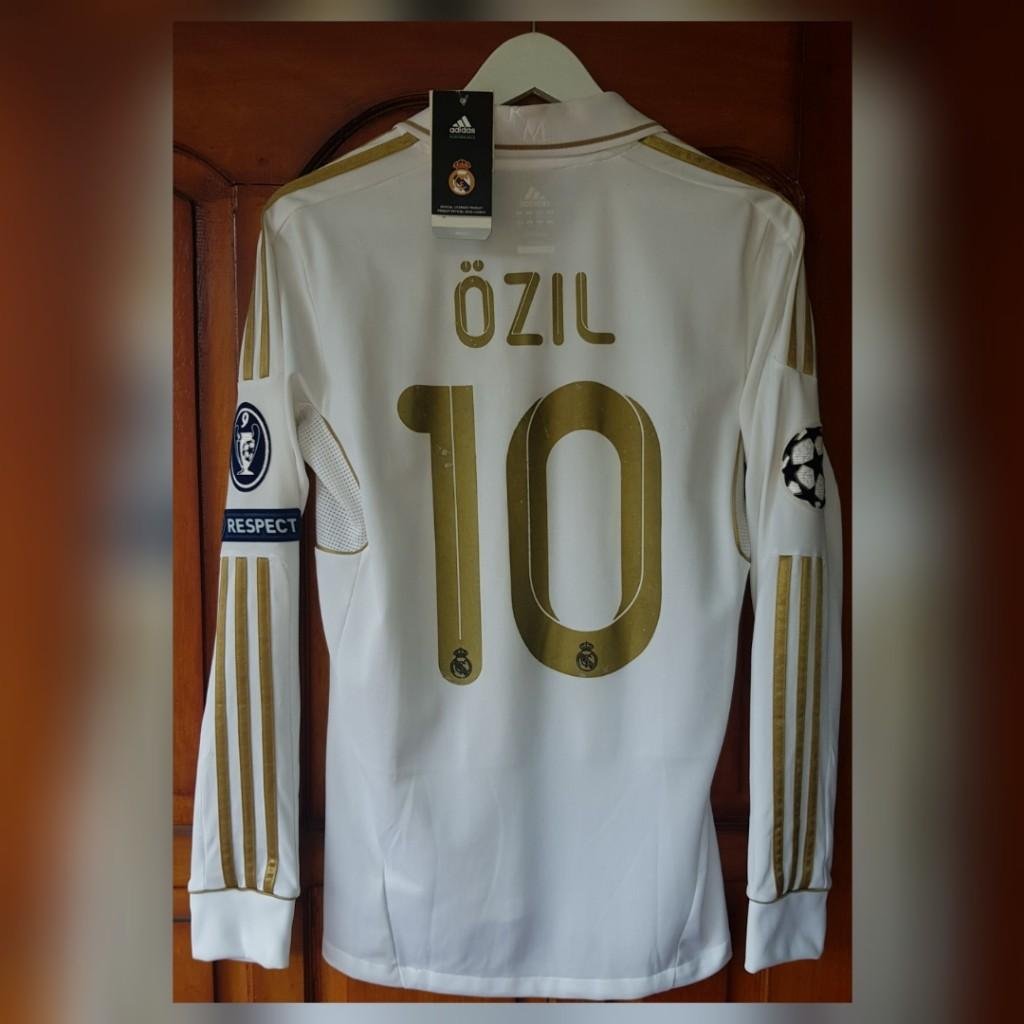 RM HOME L/S UEFA Champions League CLASSIC JERSEY  2011-12 OZIL 10 - Image 2