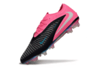 Nike Phantom ReactX 6 Pro Society TG football cleats in pink and black.