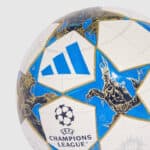 Official UEFA Champions League match ball with Adidas branding and star design.