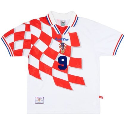 Croatia Home Classic 1998 ŠUKER #9 Jersey