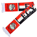 Egypt Football National Team Scarf with Egypt flag and logo.