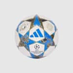 Official UEFA Champions League match ball with iconic design.