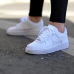 Air Force Low 1 White sneakers for casual and sportswear. Classic white design with comfortable fit.