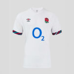 England men's 2025 home football jersey with rose emblem and modern design.