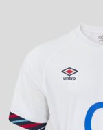 England football home jersey 2025, men's replica kit with Umbro logo.