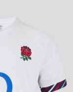 England men's 2025 home football jersey with rose emblem.