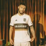 Authentic Los Angeles FC third kit 2024/25 for soccer fans.