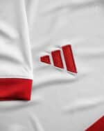 Authentic River Plate football jersey 2023/24 season, white with red accents, perfect for fans and p.