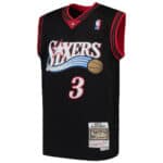 Authentic Allen Iverson 76ers Swingman Jersey Black.