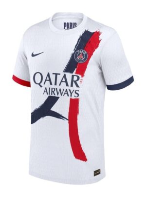 PSG 2024/25 Away Football Jersey with Qatar Airways sponsor.